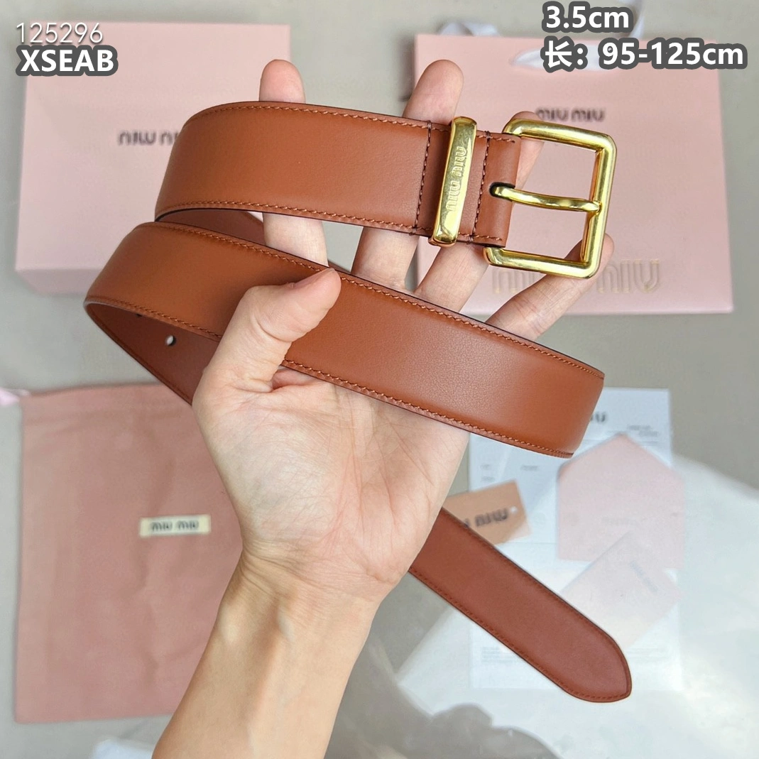 Refined 4107 MIU MIU AAA Quality Belts For Unisex
