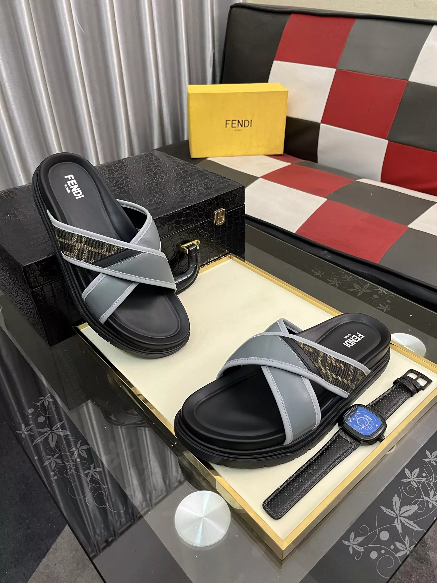 Refined 4680 Fendi Slippers For Men