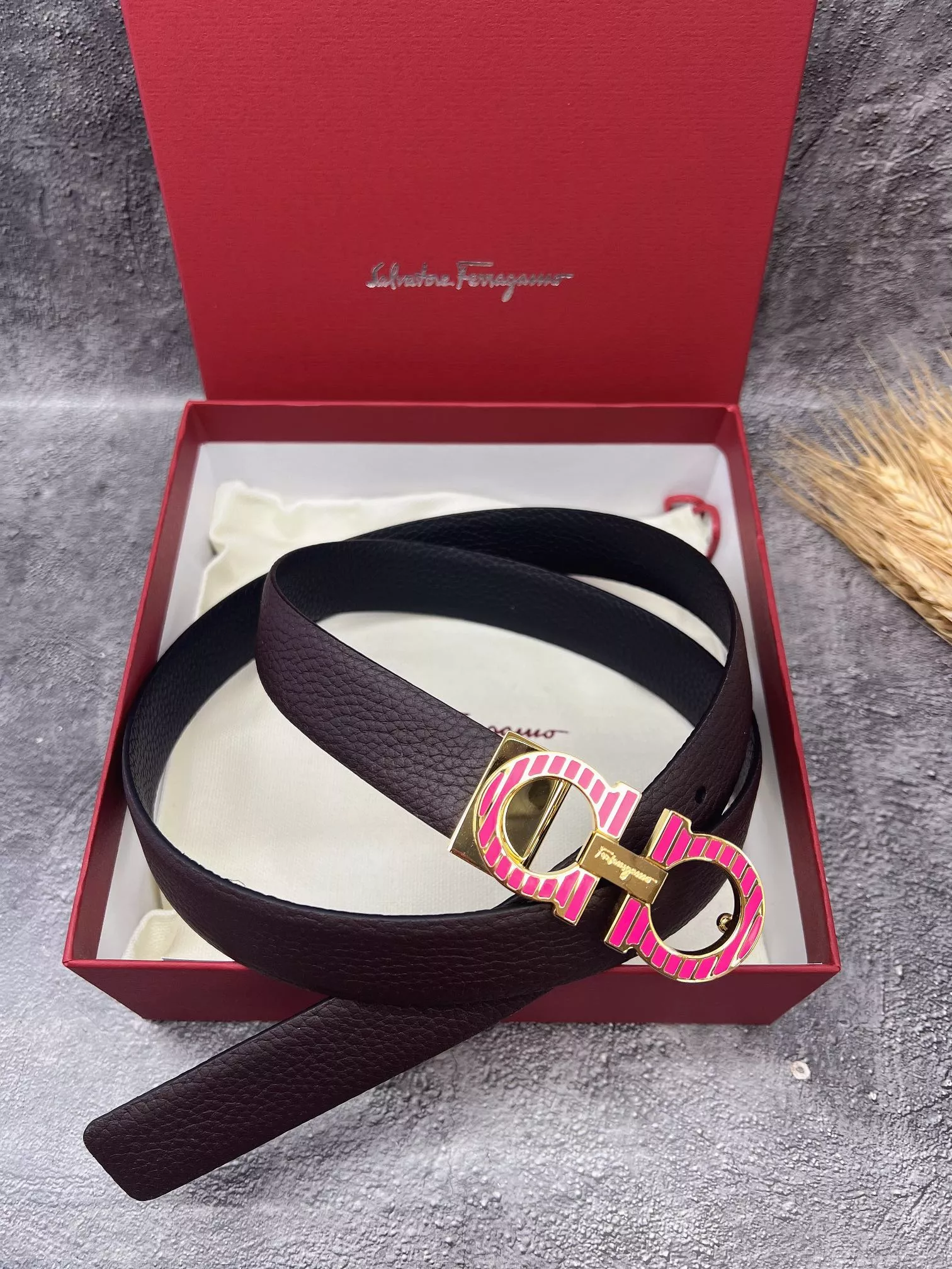 Refined 4767 Salvatore Ferragamo AAA Quality Belts In 2.5cm For Women