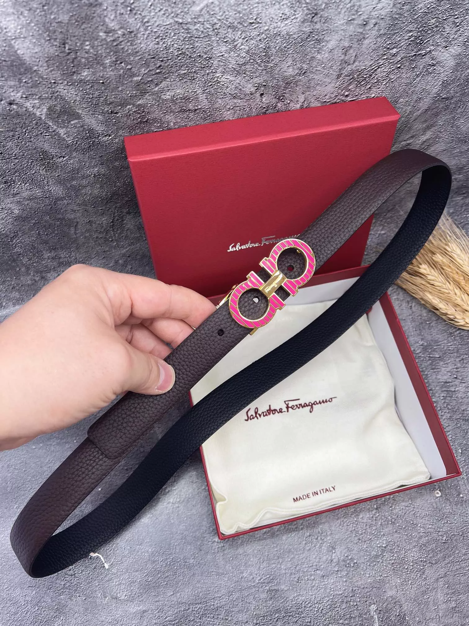 Refined 4767 Salvatore Ferragamo AAA Quality Belts In 2.5cm For Women