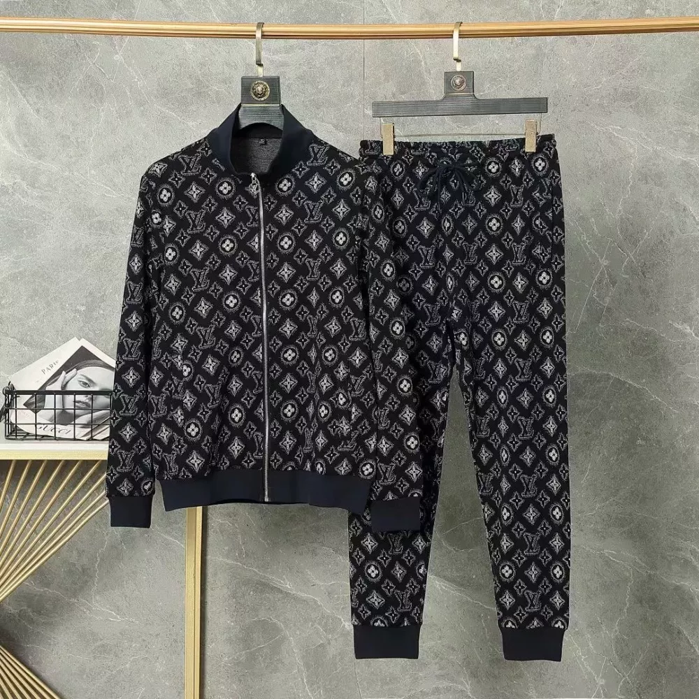 Refined 497 Louis Vuitton LV Tracksuits Long Sleeved For Men