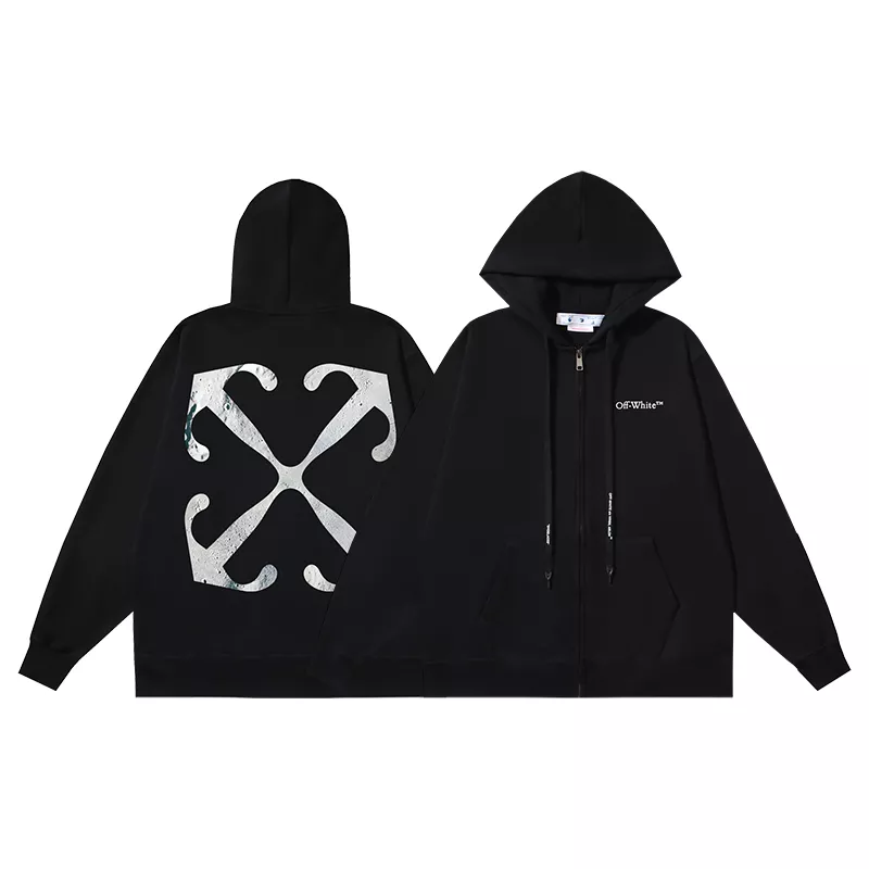 Refined 5042 Off-White Hoodies Long Sleeved For Unisex