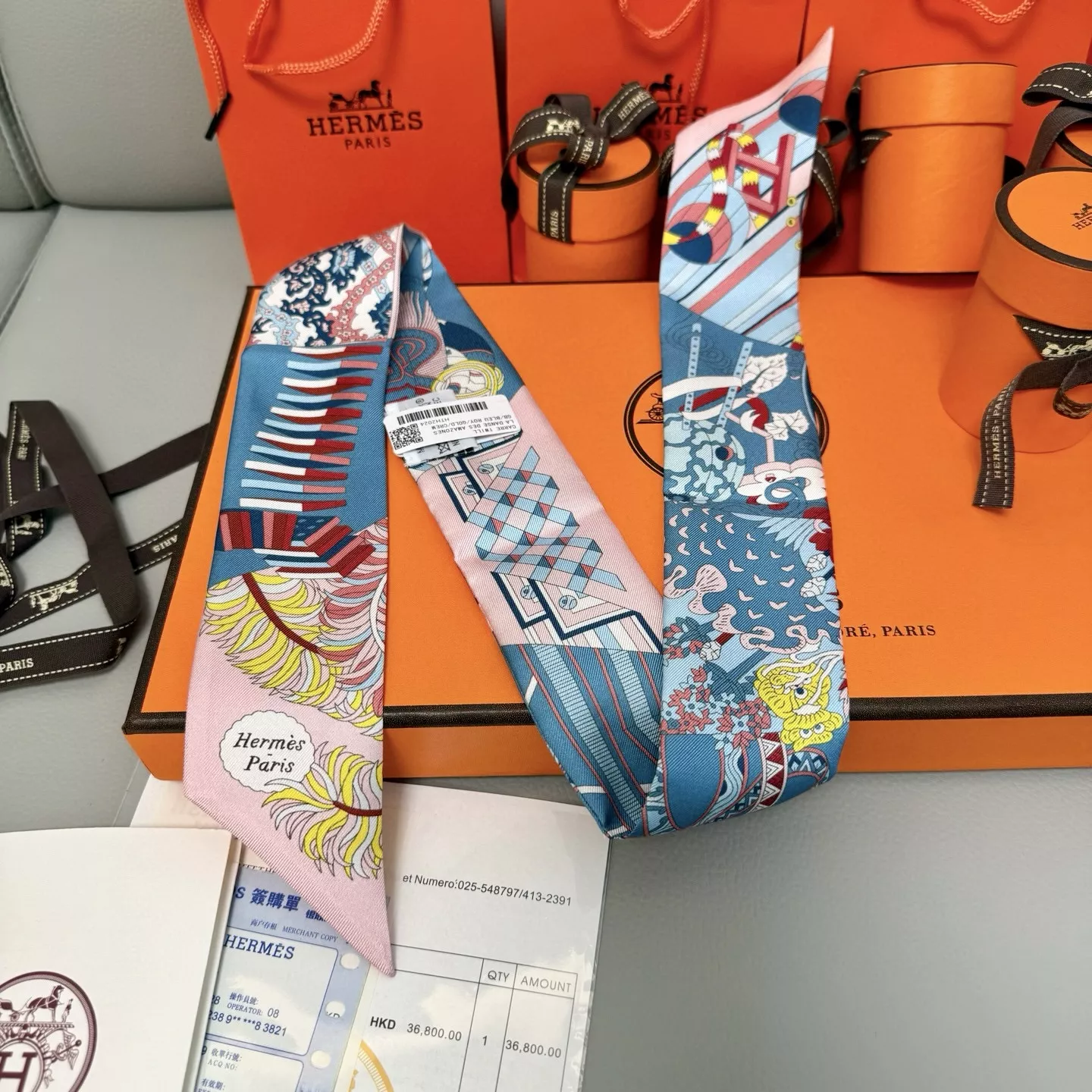 Refined 5495 Hermes Silk Scarf