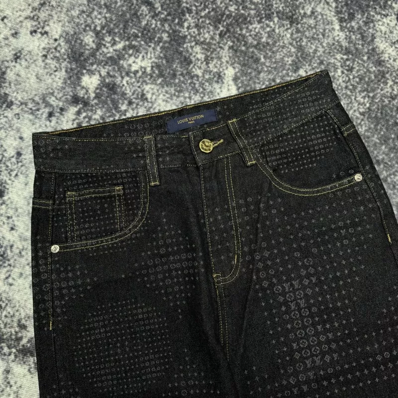 Refined 555 Louis Vuitton LV Jeans For Men