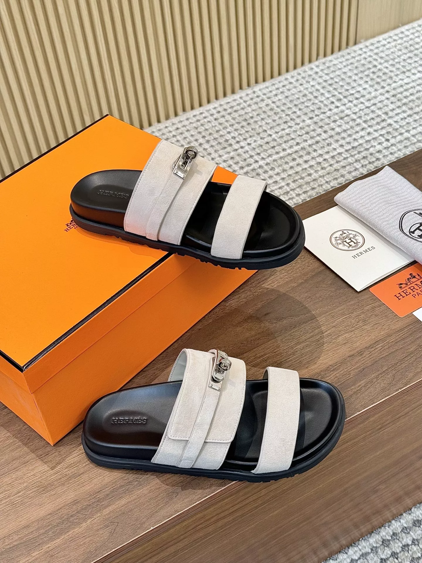 Refined 582 Hermes Slippers For Men