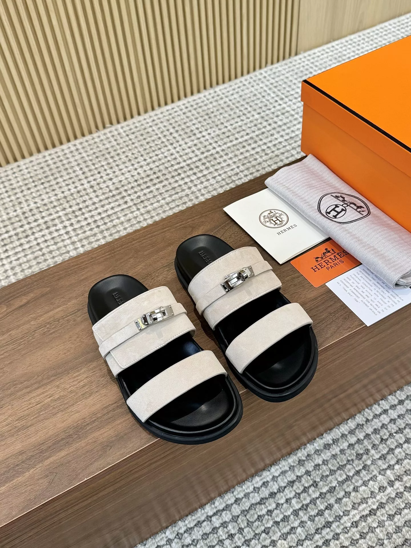 Refined 582 Hermes Slippers For Men