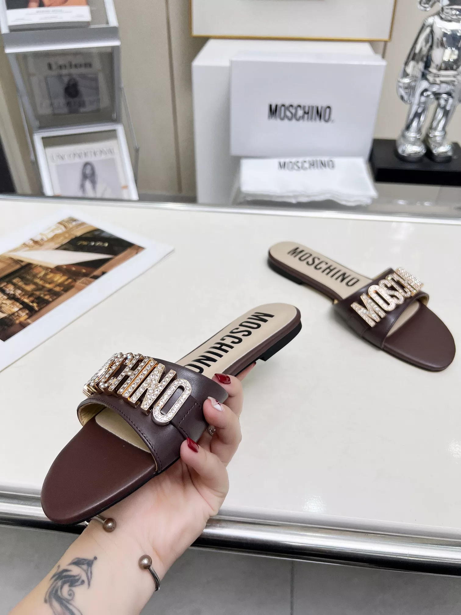 Refined 6353 Moschino Slippers For Women