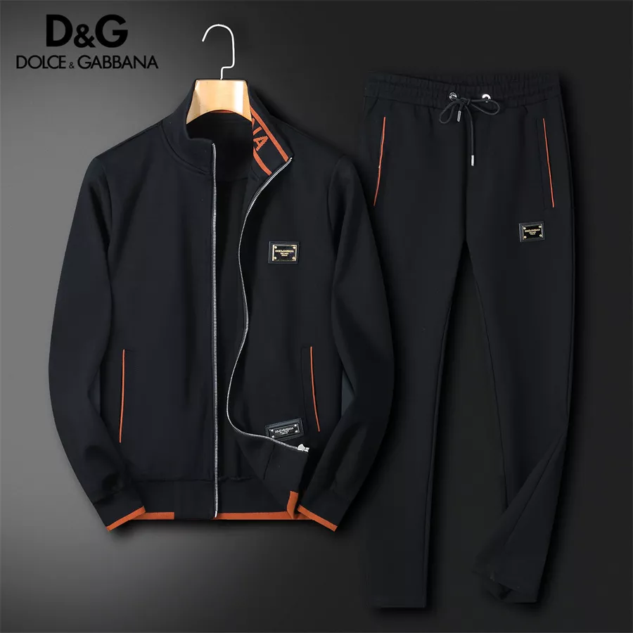 Refined 6970 Dolce & Gabbana D&G Tracksuits Long Sleeved For Men