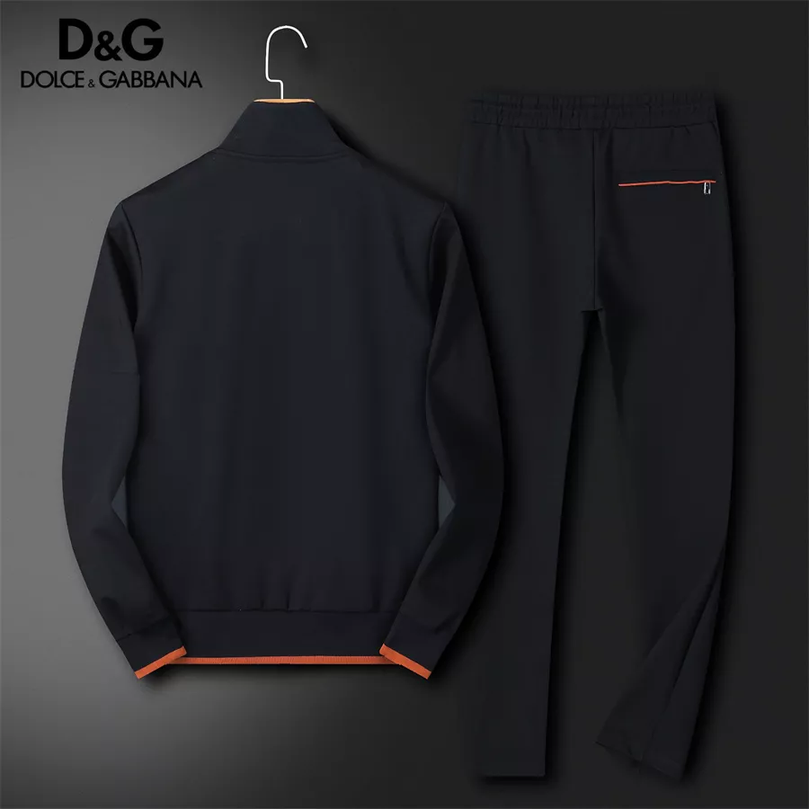 Refined 6970 Dolce & Gabbana D&G Tracksuits Long Sleeved For Men