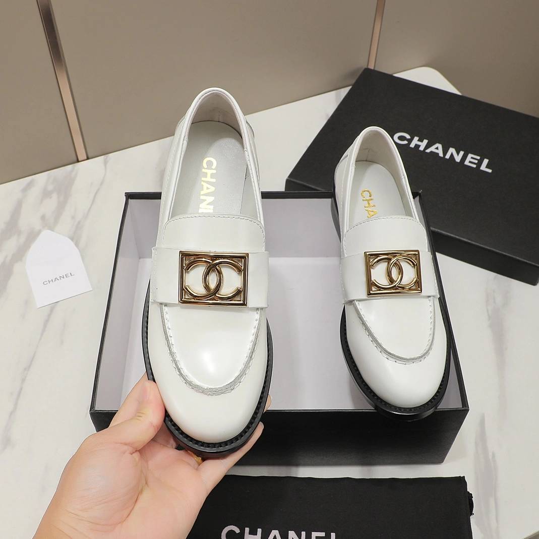Refined 7078 Chanel Leather Shoes For Women