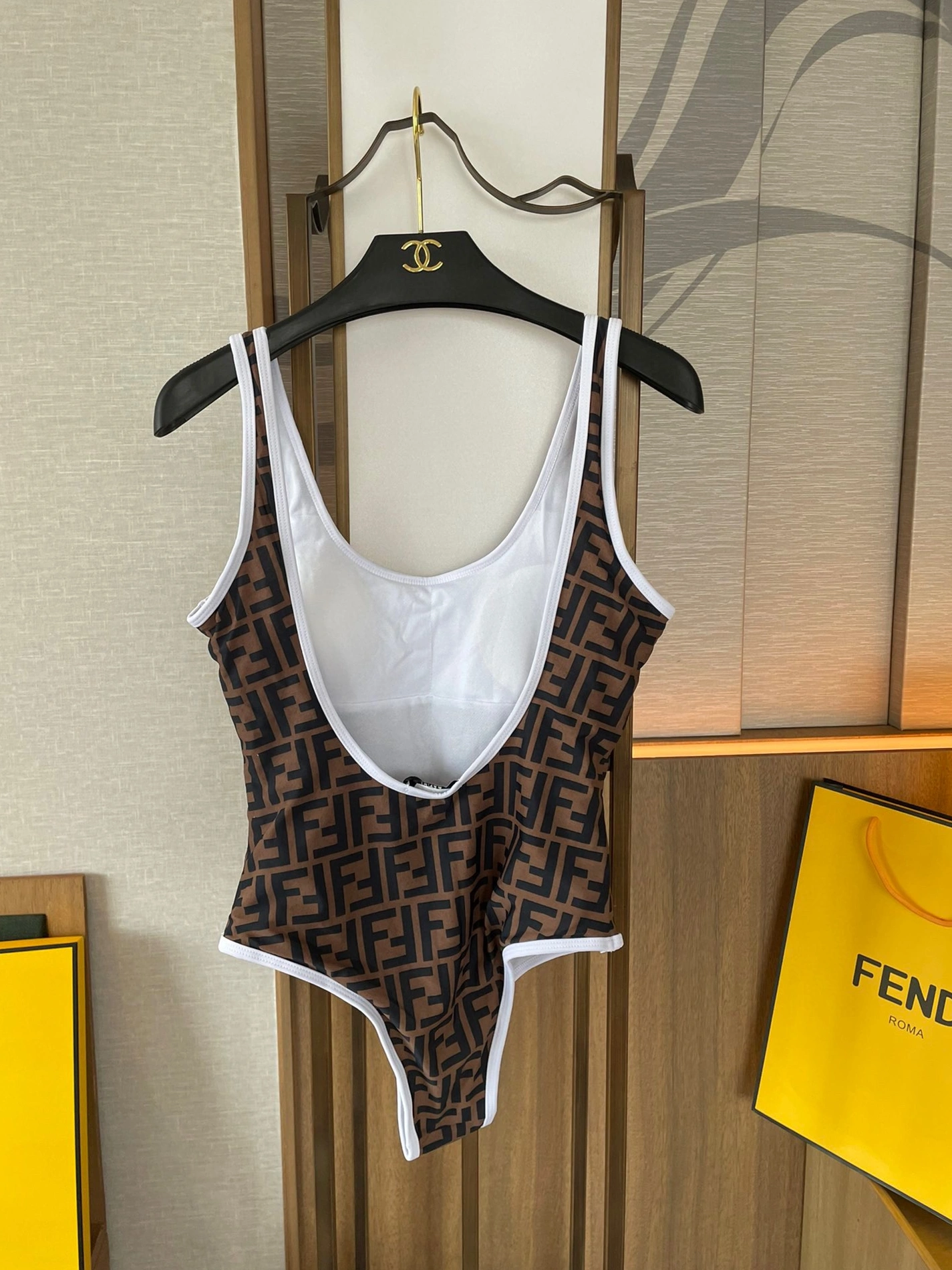 Refined 7257 Fendi Bathing Suits Sleeveless For Women