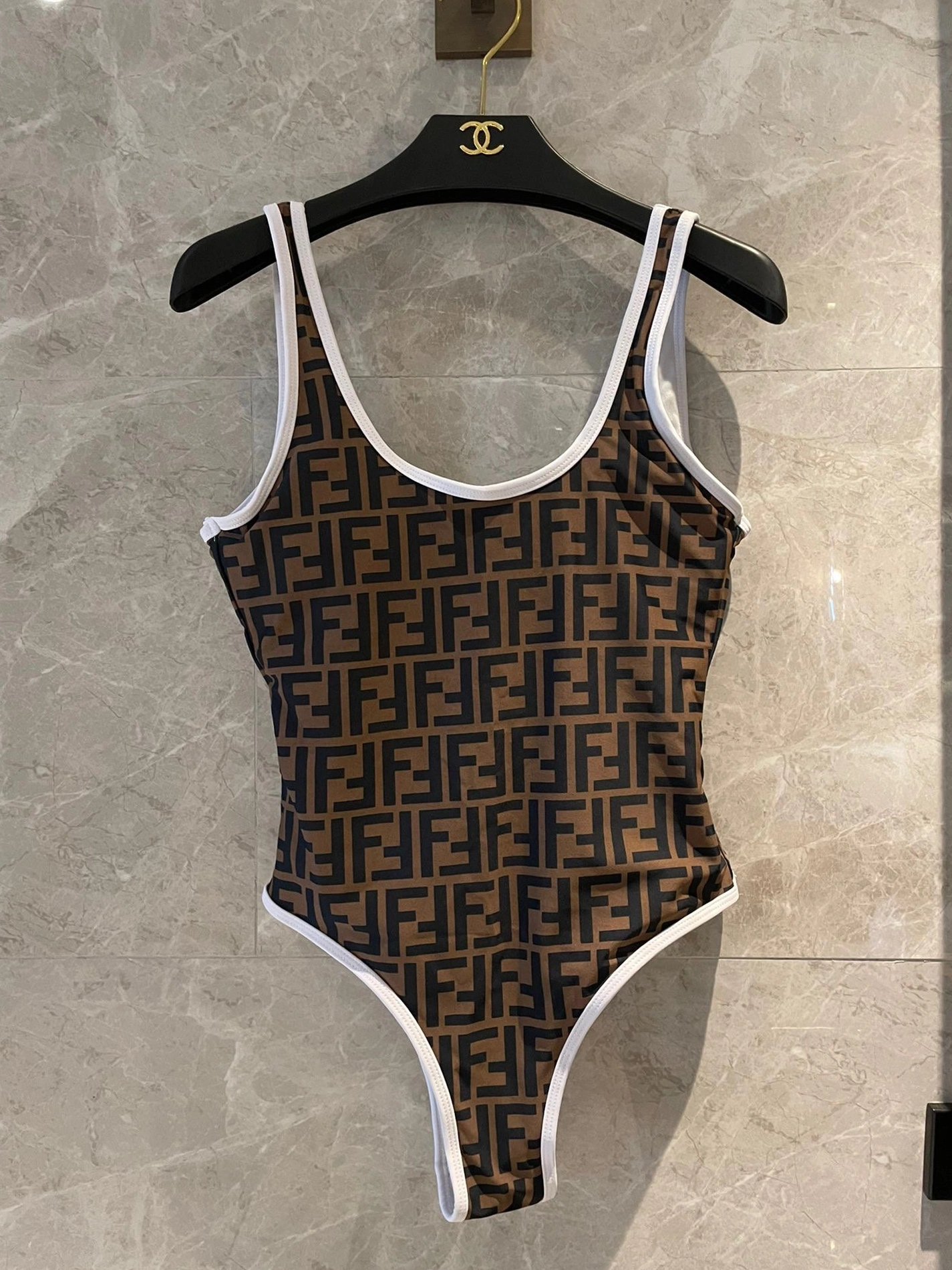 Refined 7257 Fendi Bathing Suits Sleeveless For Women
