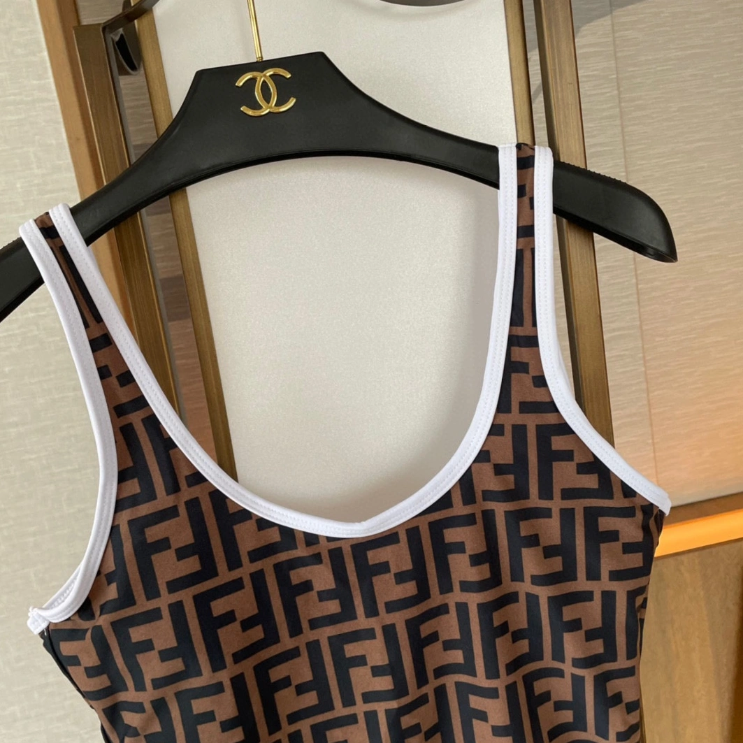 Refined 7257 Fendi Bathing Suits Sleeveless For Women