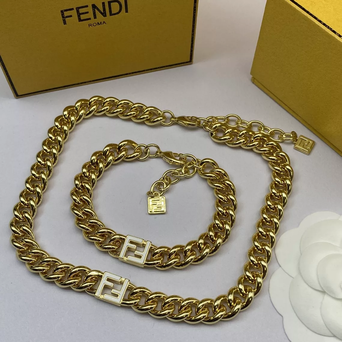 Refined 7277 Fendi Jewelry Set