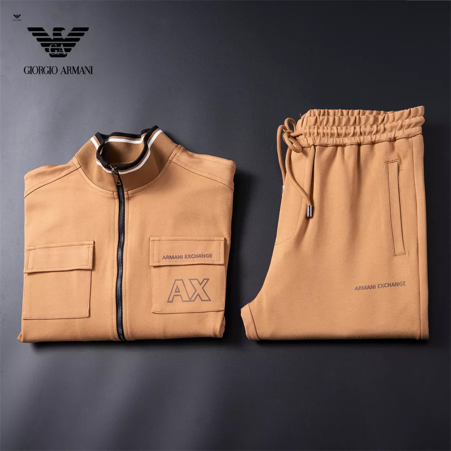 Refined 7319 Armani Tracksuits Long Sleeved For Men