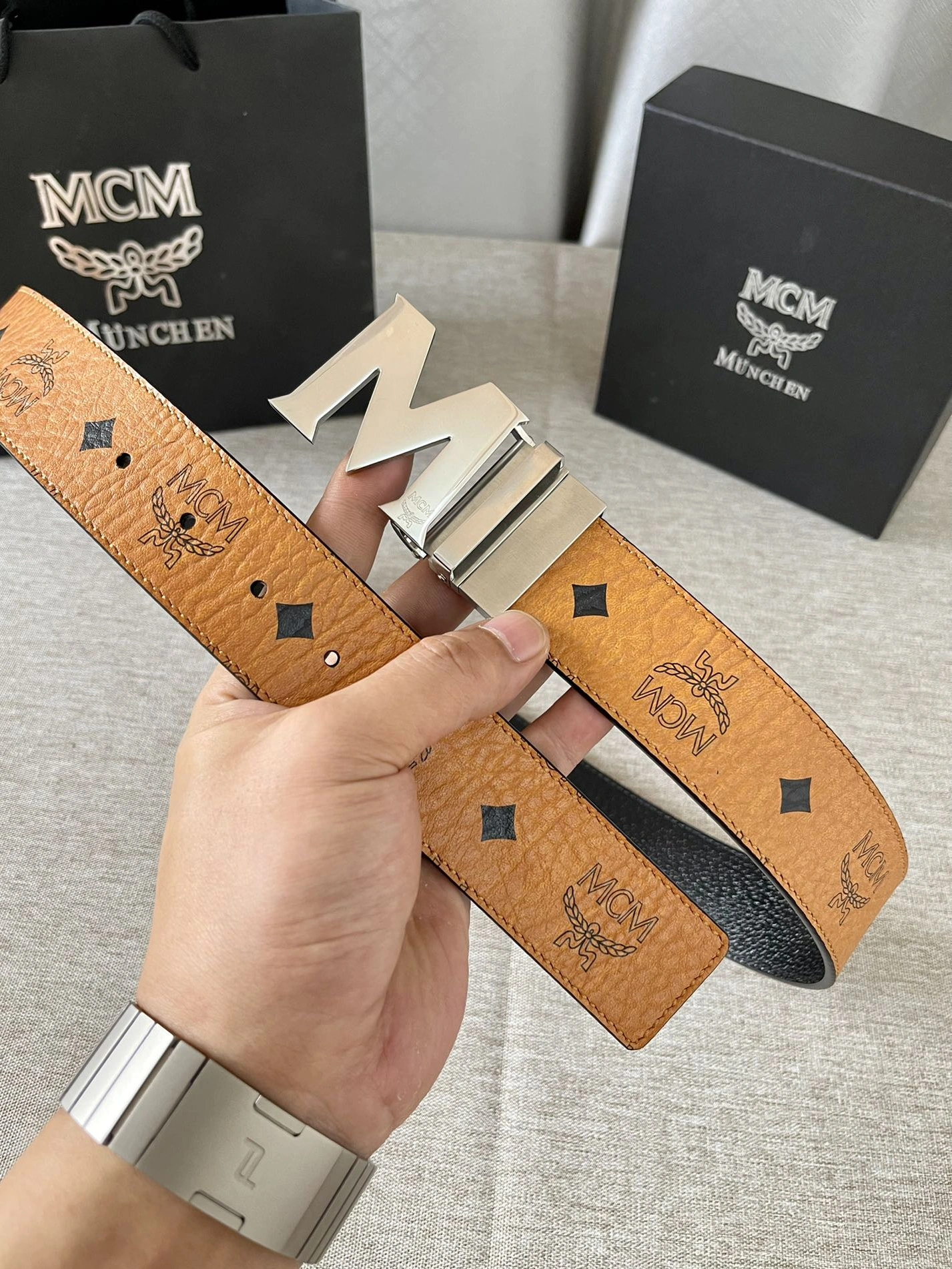 Refined 7333 MCM AAA Quality Belts For Men