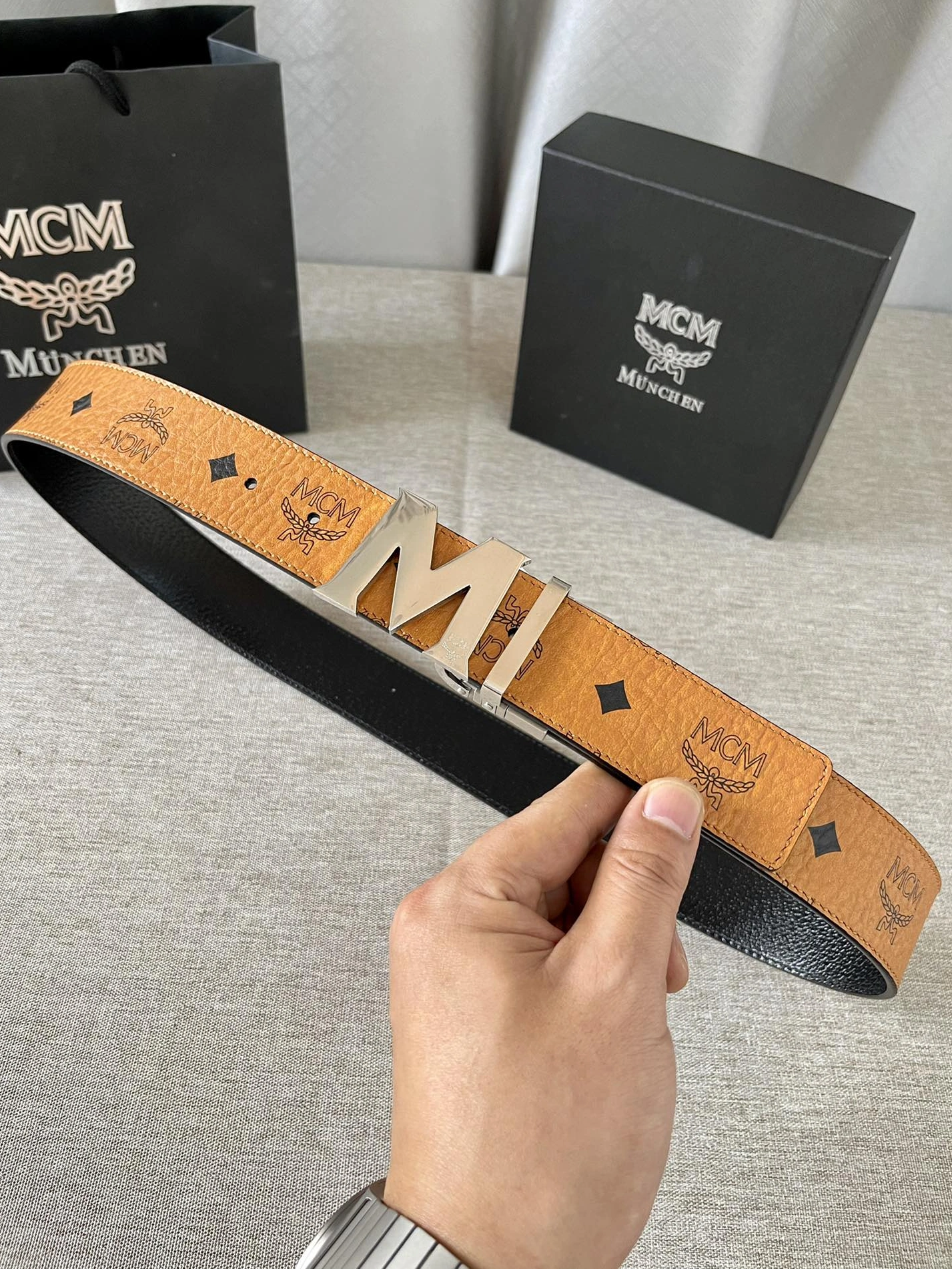 Refined 7333 MCM AAA Quality Belts For Men