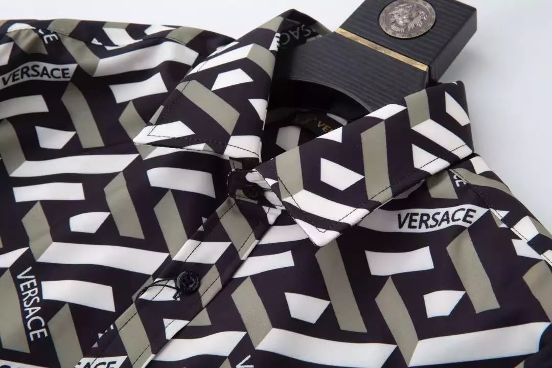 Refined 7351 Versace Shirts Long Sleeved For Men