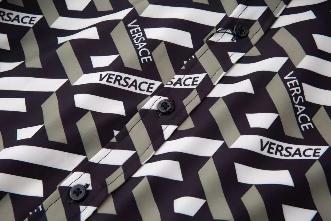 Refined 7351 Versace Shirts Long Sleeved For Men