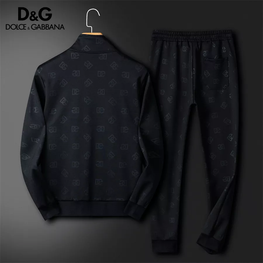 Refined 7568 Dolce & Gabbana D&G Tracksuits Long Sleeved For Men