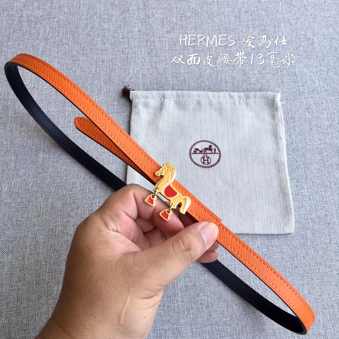 Refined 7723 Hermes AAA Quality Belts In 1.3cm For Women