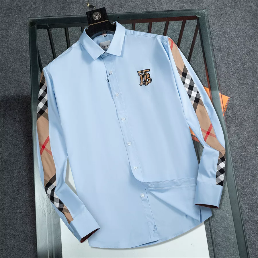 Refined 8322 Burberry Shirts Long Sleeved For Men