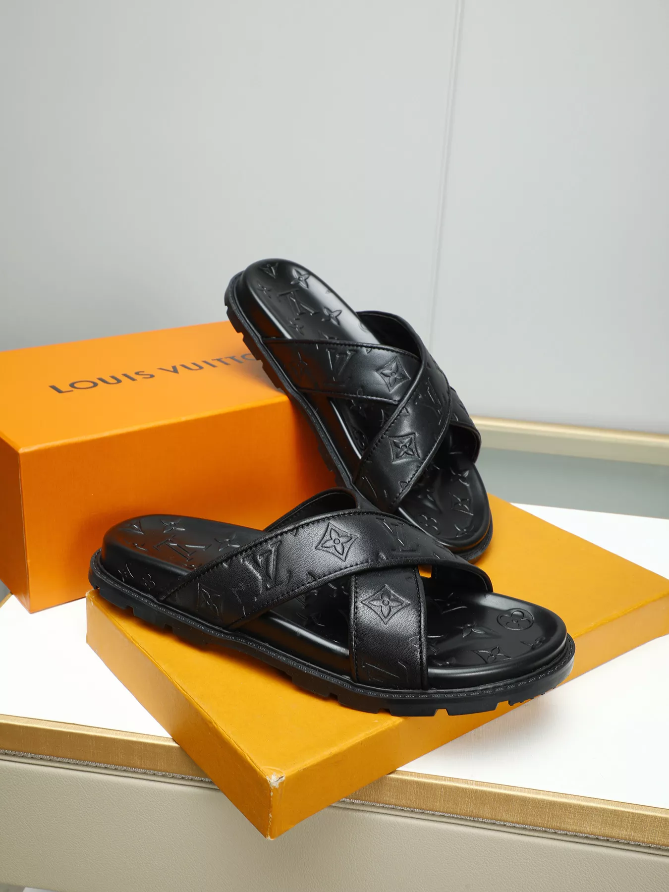 Refined 8705 Louis Vuitton Slippers For Men