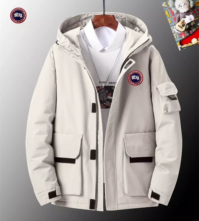 Refined 8809 Canada Goose Down Feather Coat Long Sleeved For Men