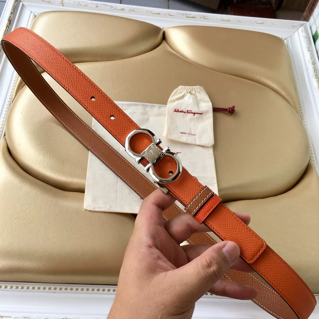 Refined 9044 Salvatore Ferragamo AAA Quality Belts In 2.5cm For Women
