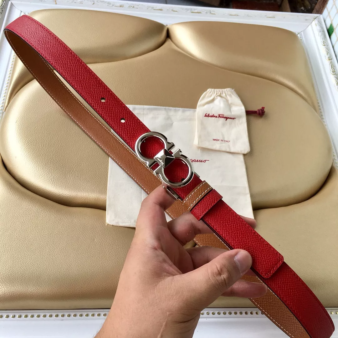 Refined 931 Salvatore Ferragamo AAA Quality Belts In 2.5cm For Women