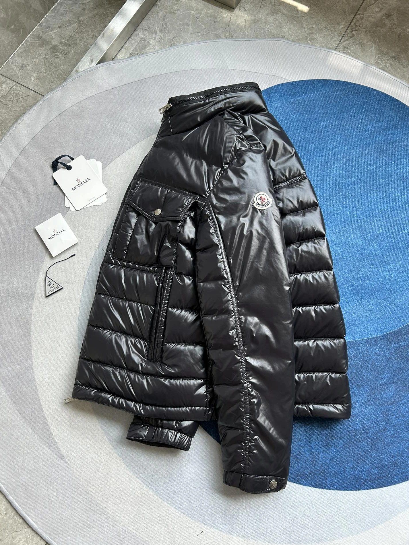 Refined 9820 Moncler Down Feather Coat Long Sleeved For Men