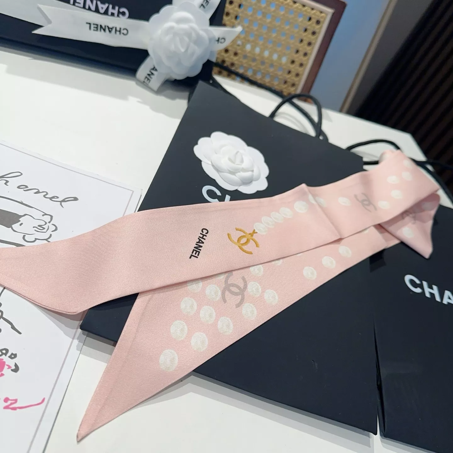 Refined 9856 Chanel Silk Scarf