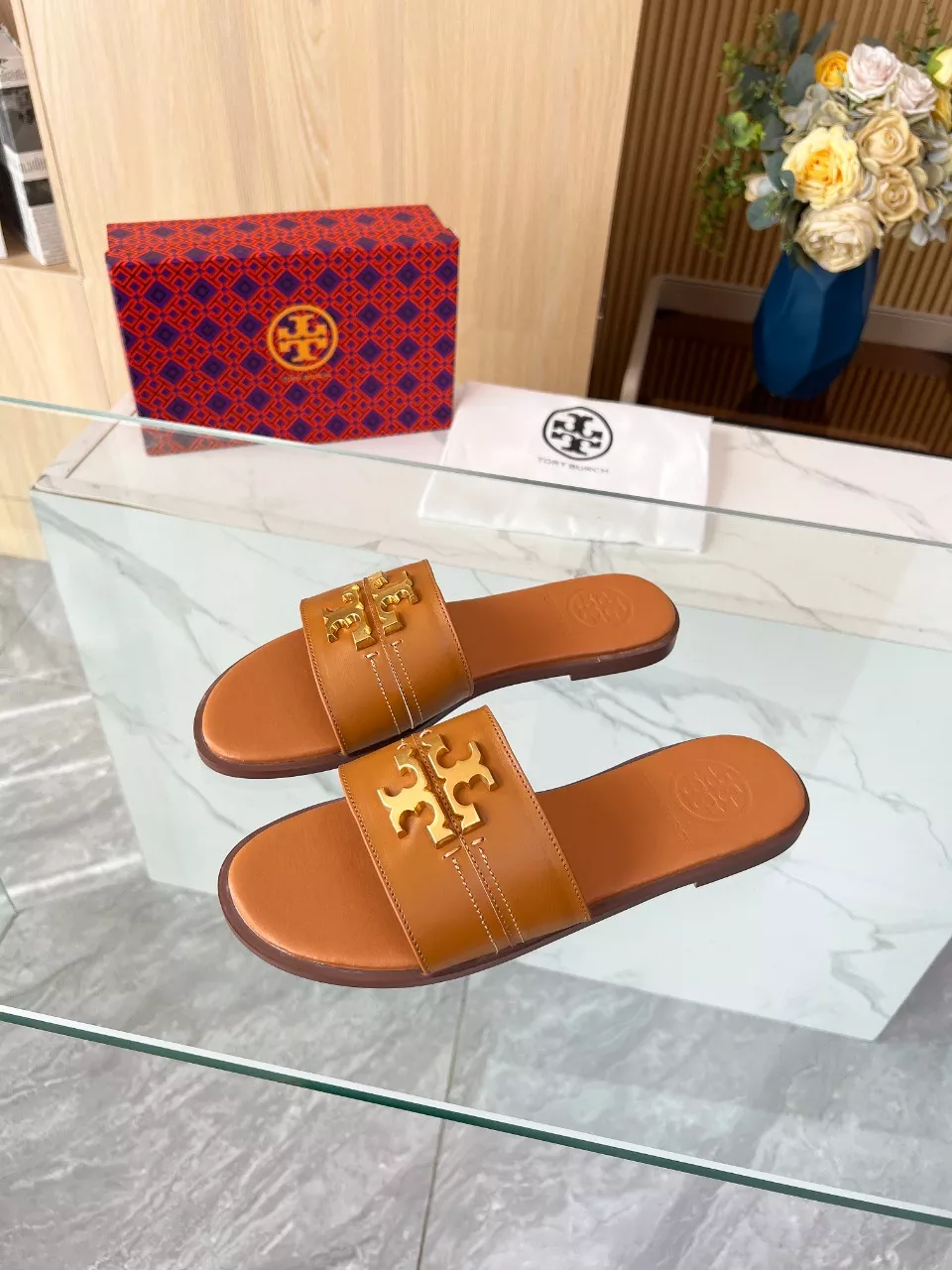 Reliable 1094 Tory Burch TB Slippers For Women