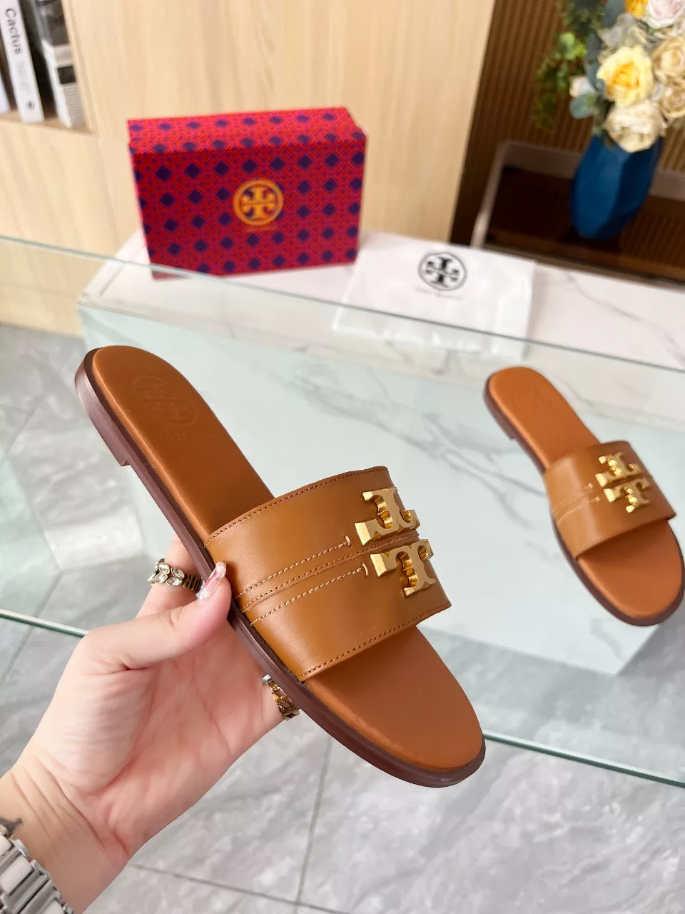 Reliable 1094 Tory Burch TB Slippers For Women