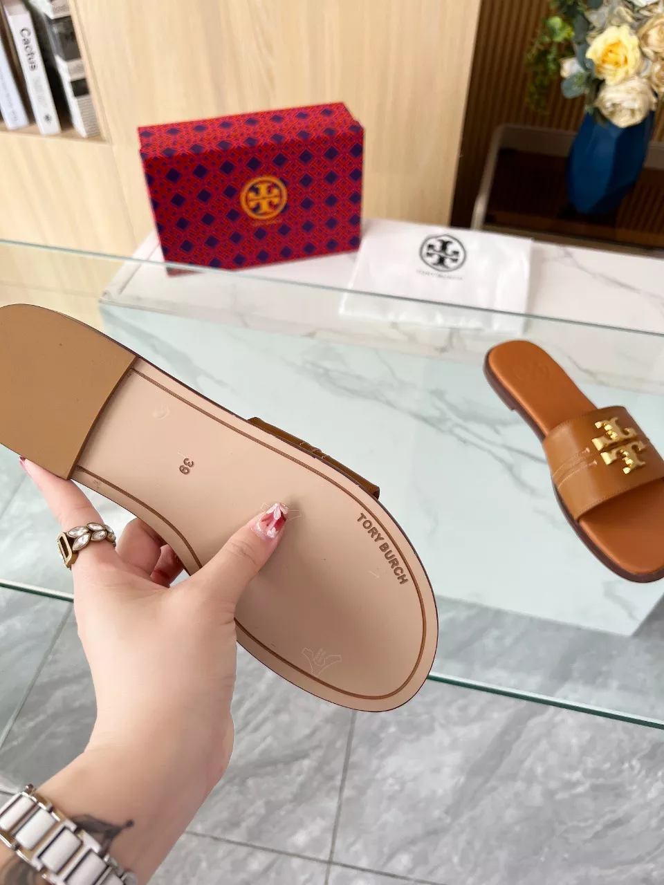 Reliable 1094 Tory Burch TB Slippers For Women