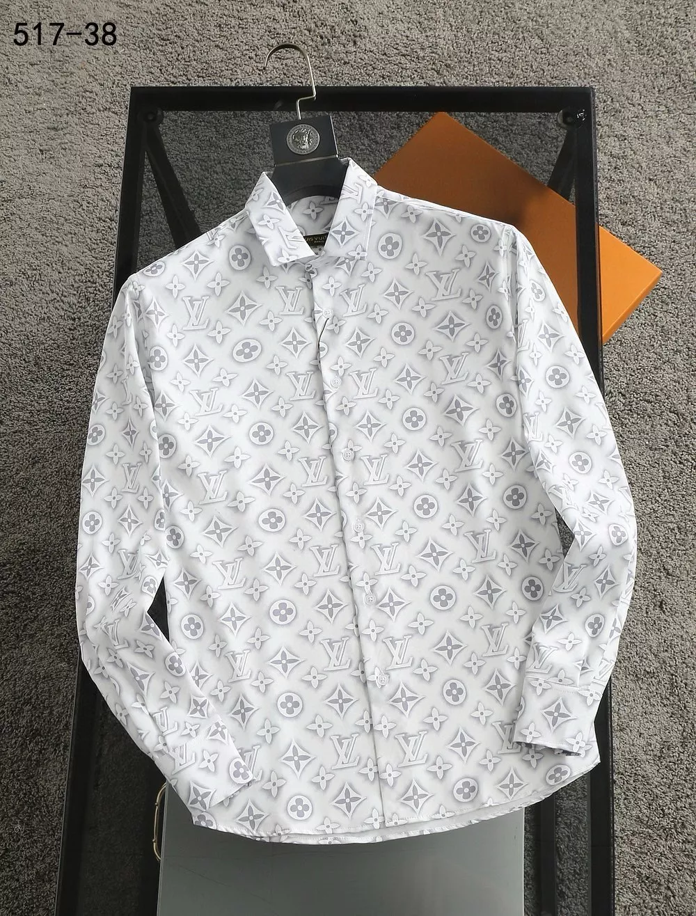 Reliable 1570 Louis Vuitton LV Shirts Long Sleeved For Men