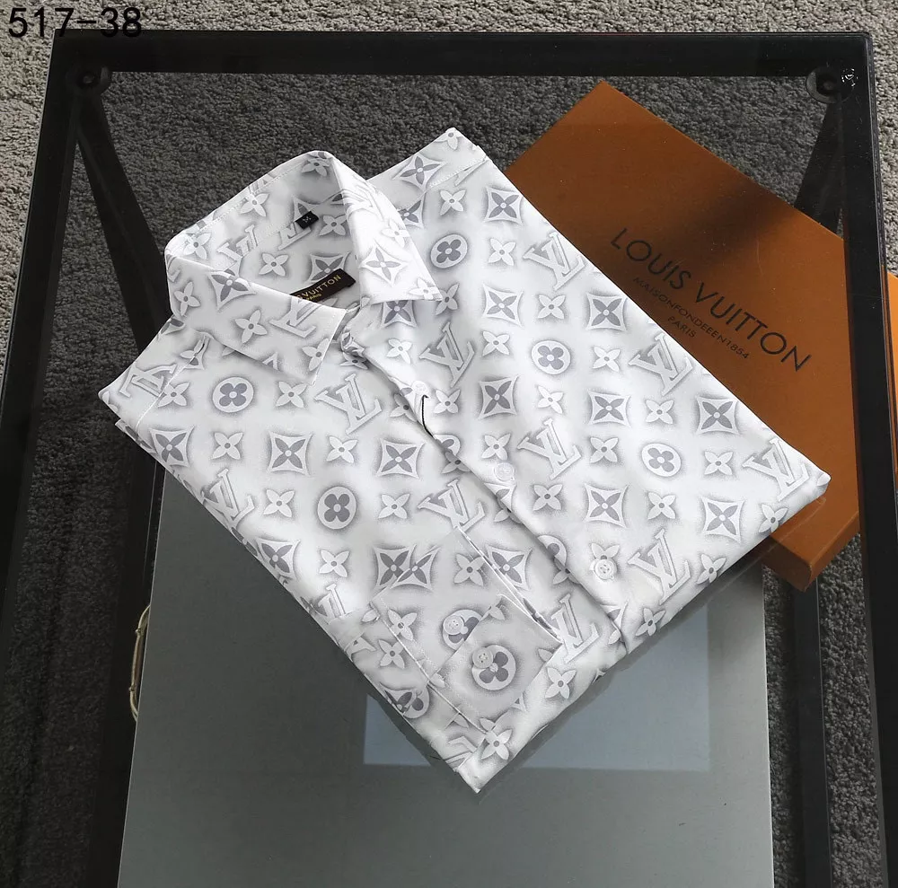 Reliable 1570 Louis Vuitton LV Shirts Long Sleeved For Men