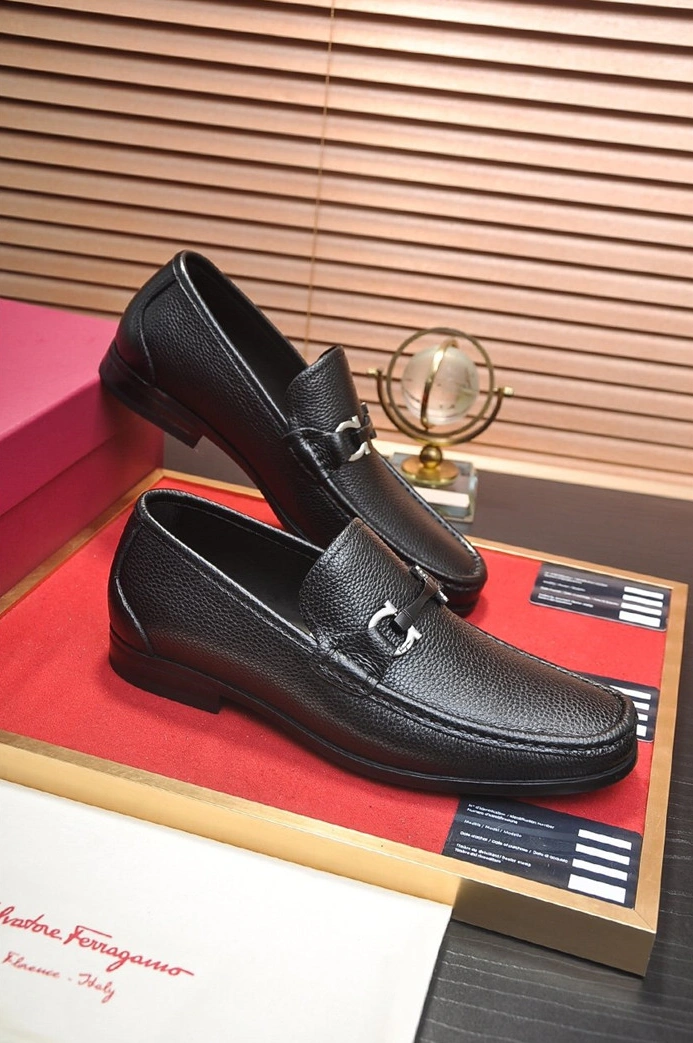 Reliable 2256 Salvatore Ferragamo Leather Shoes For Men