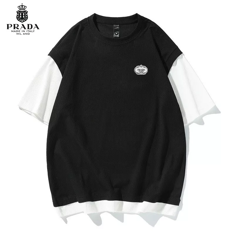 Reliable 2689 Prada Tracksuits Short Sleeved For Men