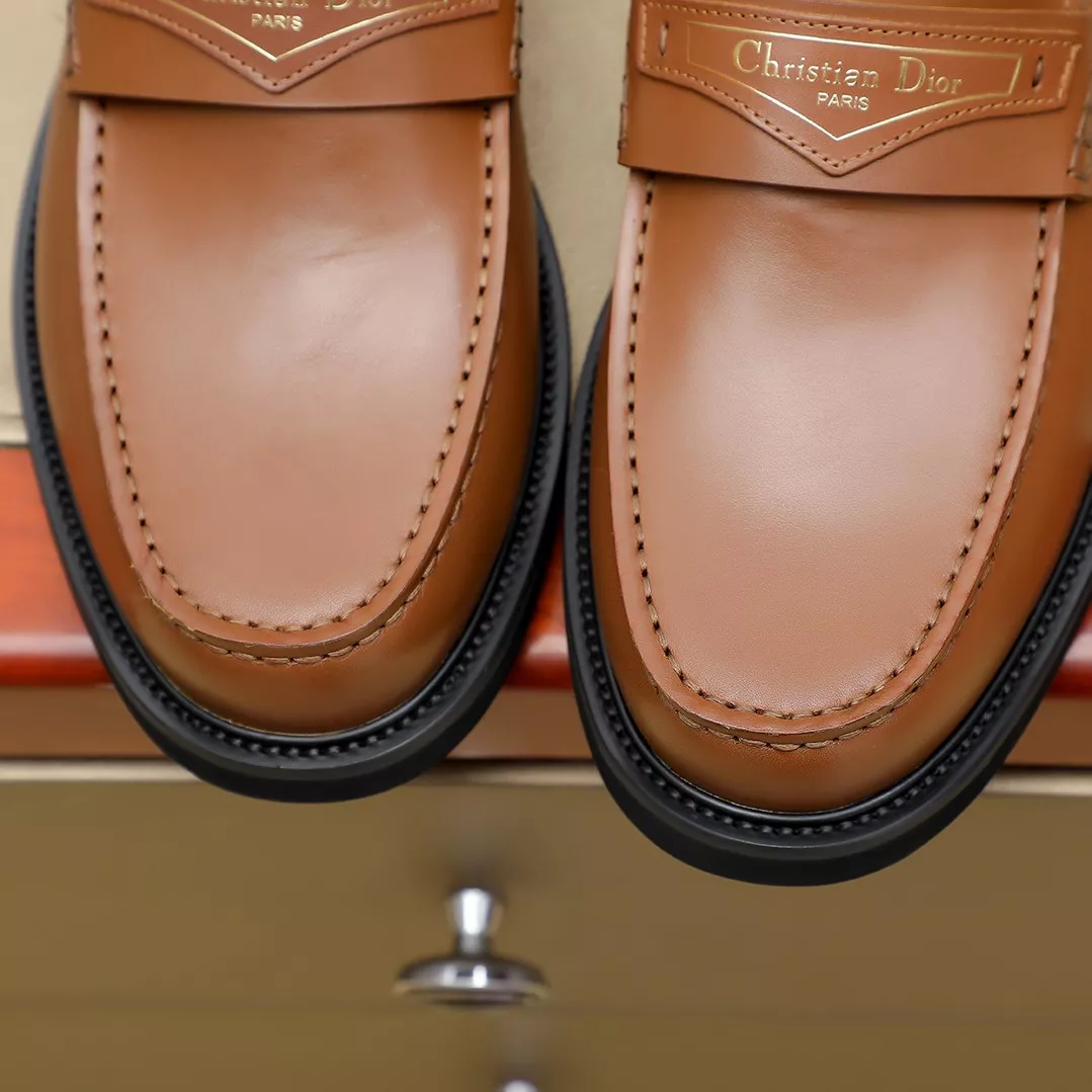Reliable 4984 Christian Dior Leather Shoes For Men