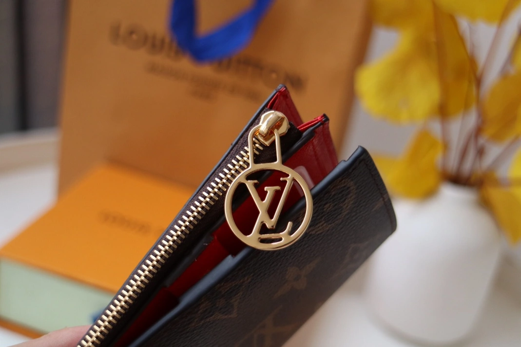 Reliable 5370 Louis Vuitton AAA Quality Card Case In Red