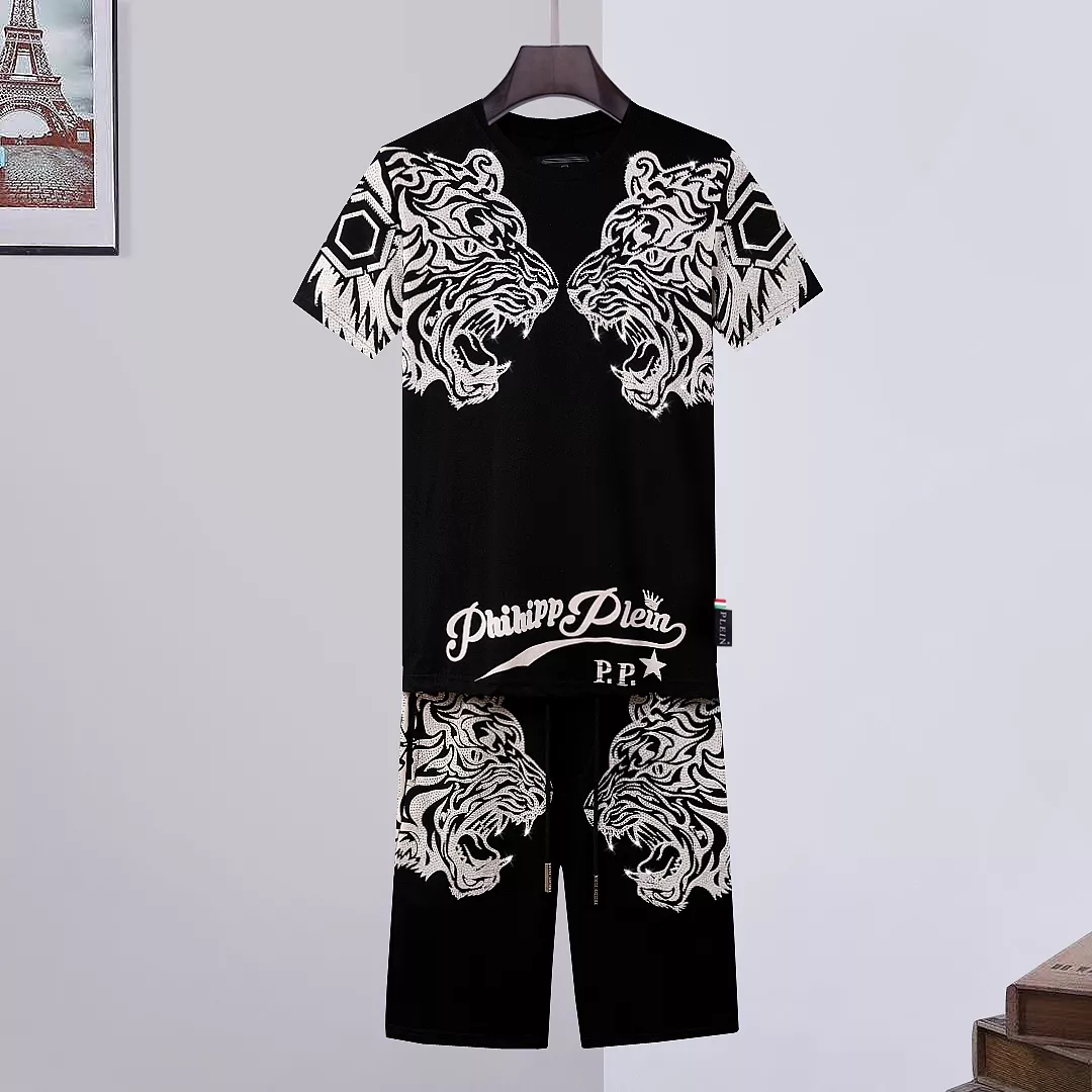 Reliable 602 Philipp Plein PP Tracksuits Short Sleeved For Men