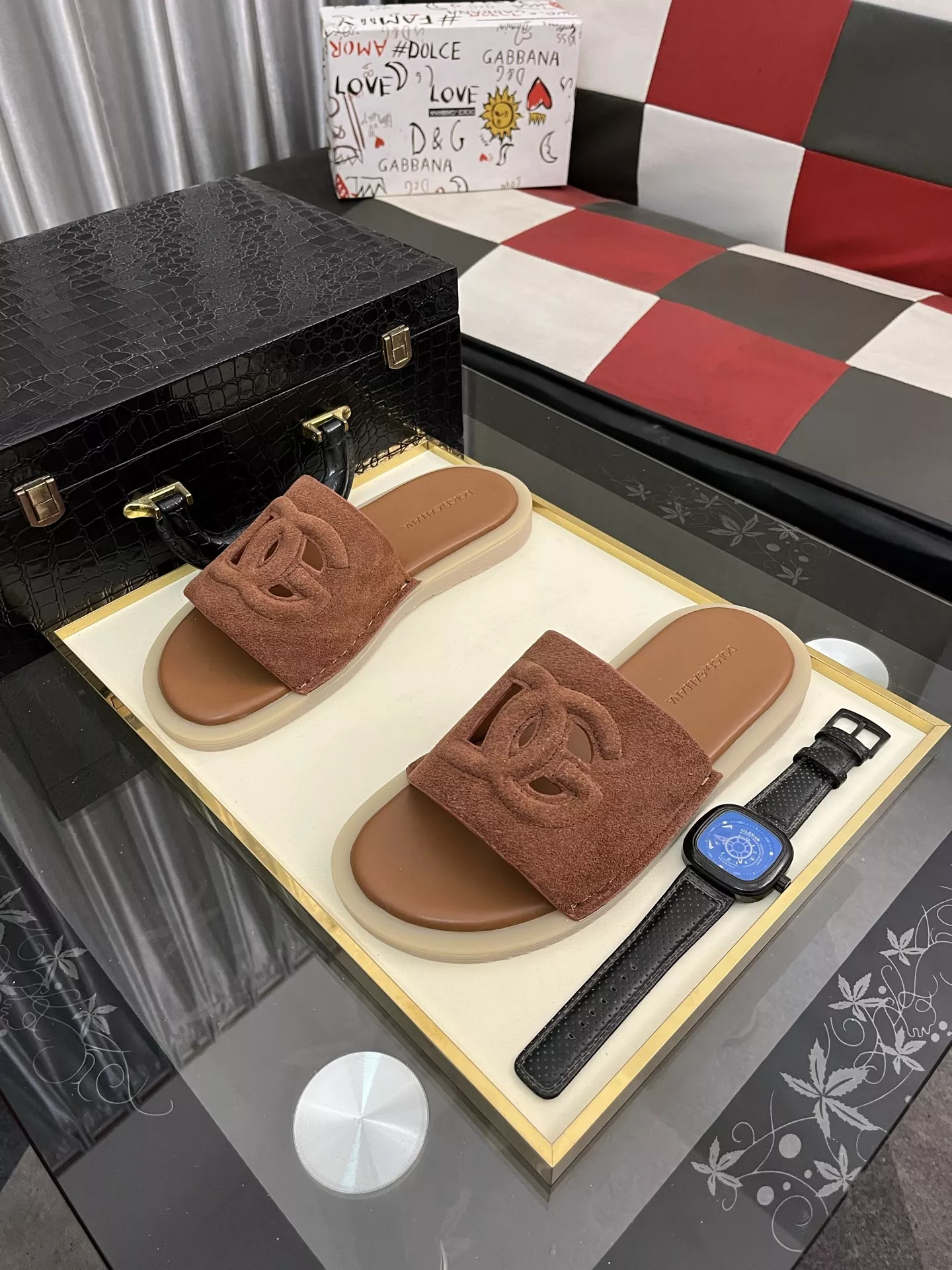 Reliable 6406 Dolce & Gabbana D&G Slippers For Men