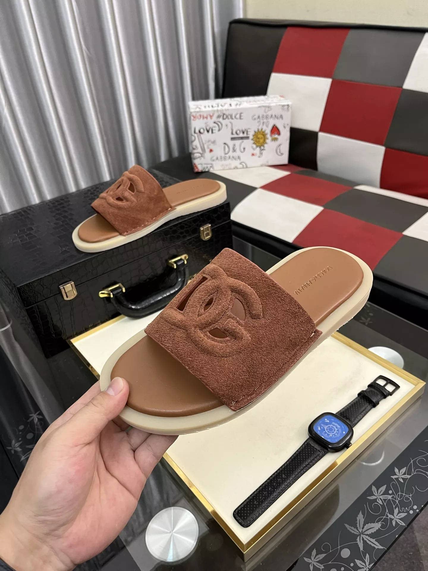 Reliable 6406 Dolce & Gabbana D&G Slippers For Men