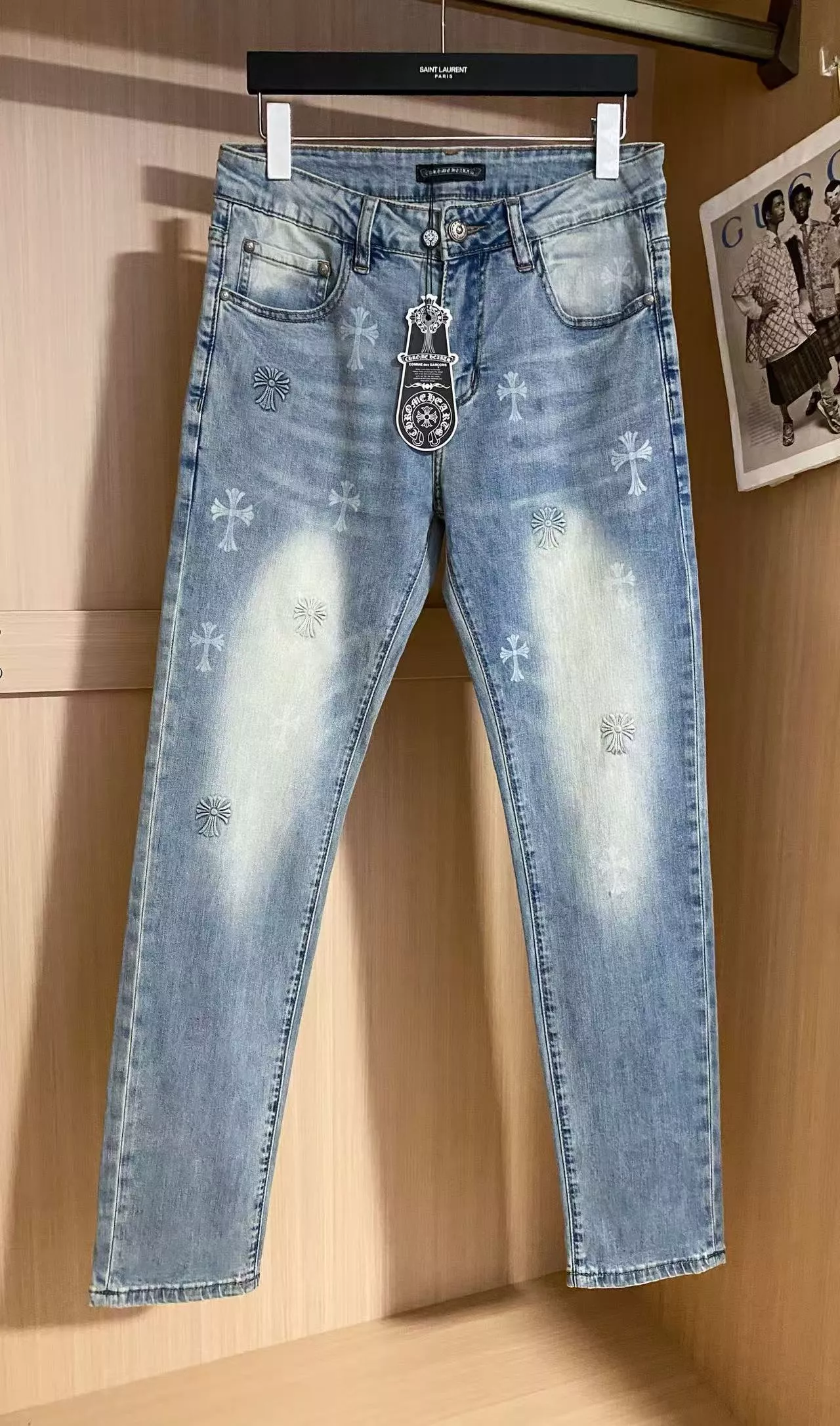Reliable 6889 Chrome Hearts Jeans For Men