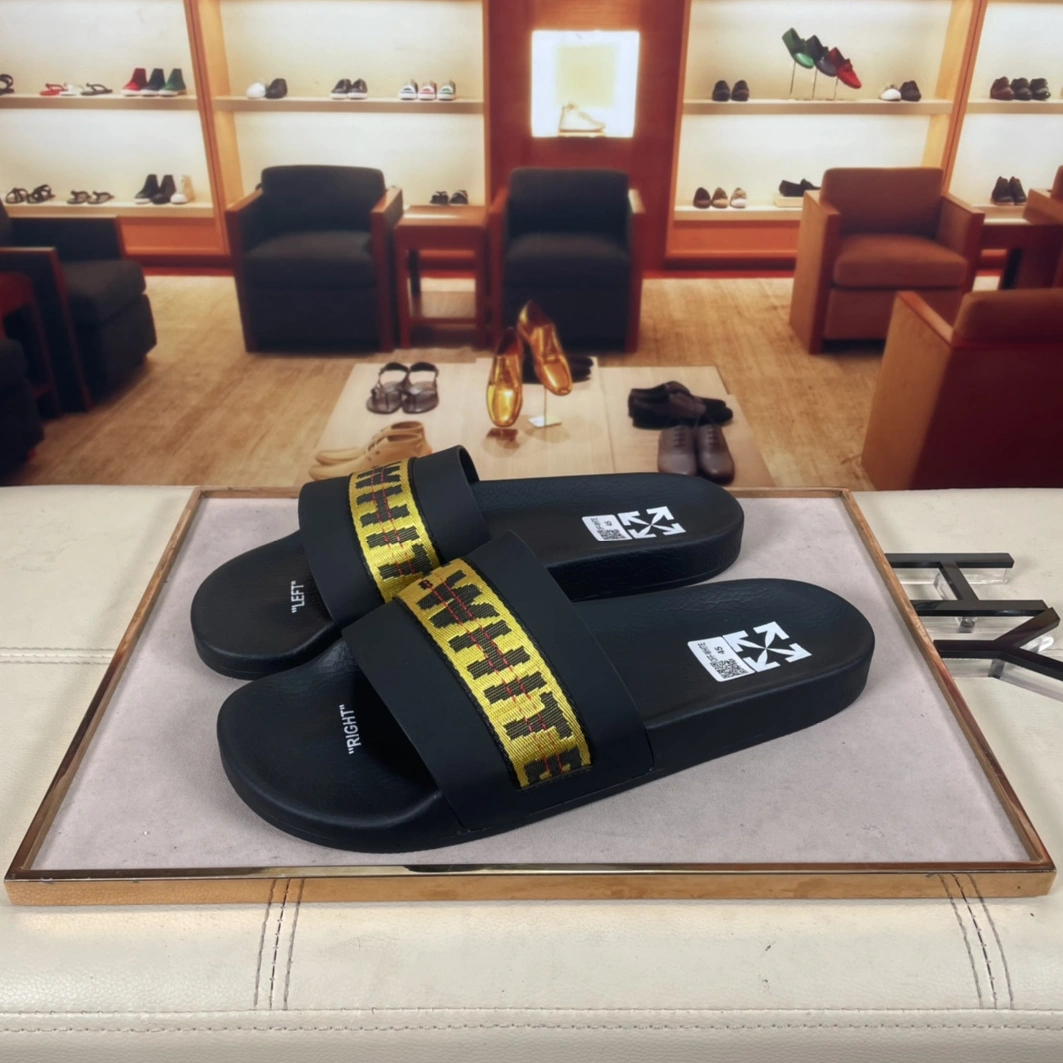 Reliable 7246 Off-White Slippers For Men