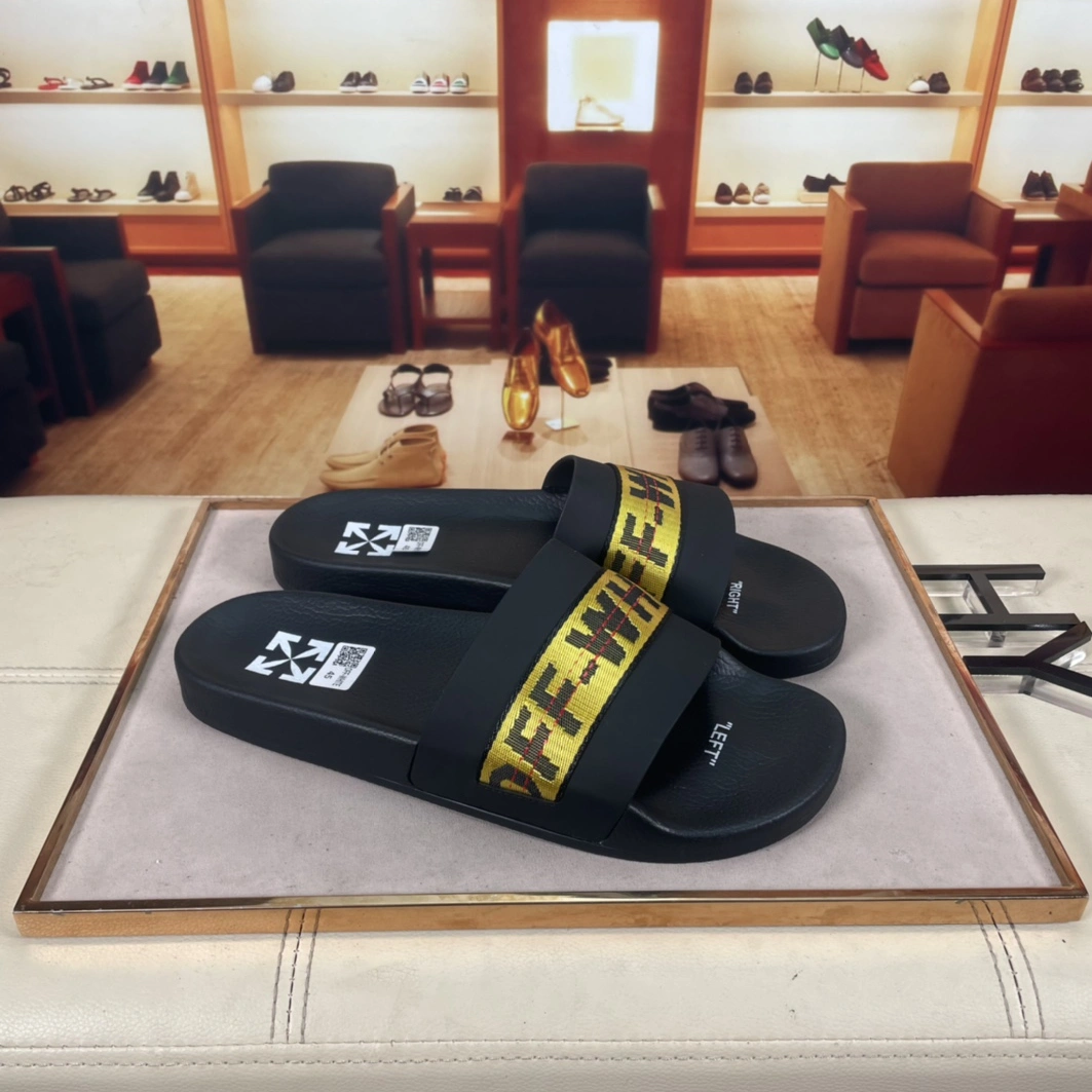 Reliable 7246 Off-White Slippers For Men