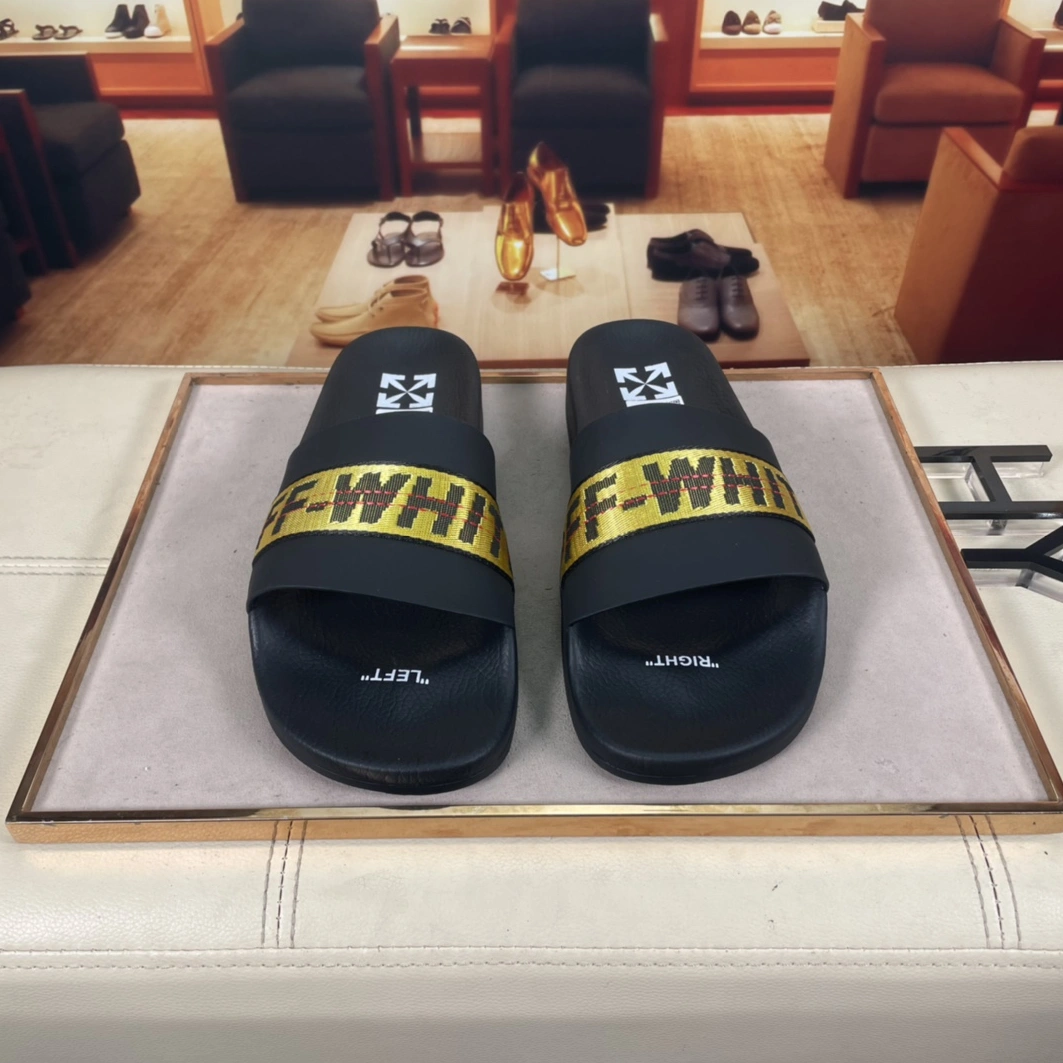 Reliable 7246 Off-White Slippers For Men