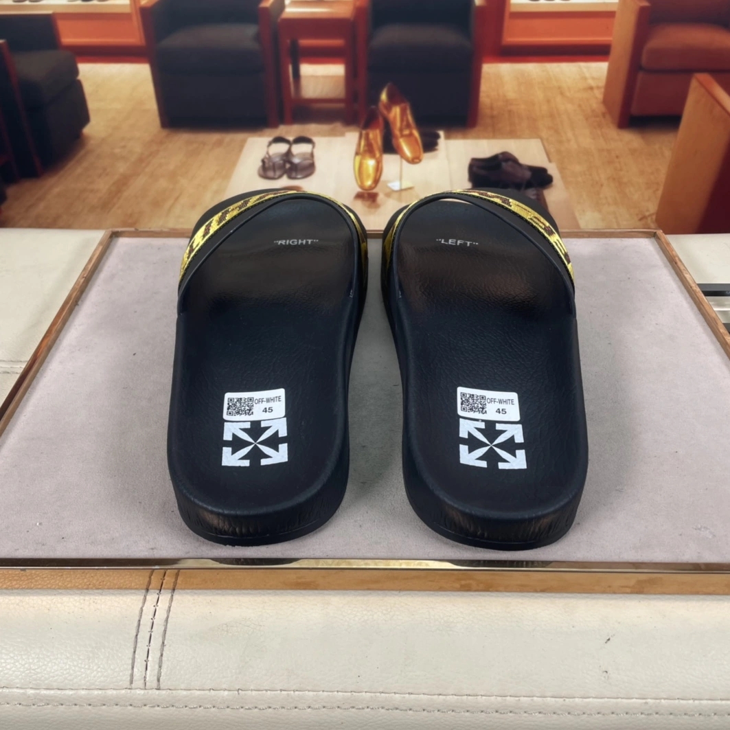 Reliable 7246 Off-White Slippers For Men