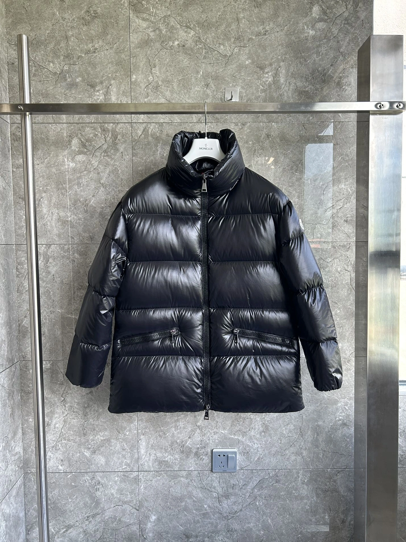Reliable 7370 Moncler Down Feather Coat Long Sleeved For Women